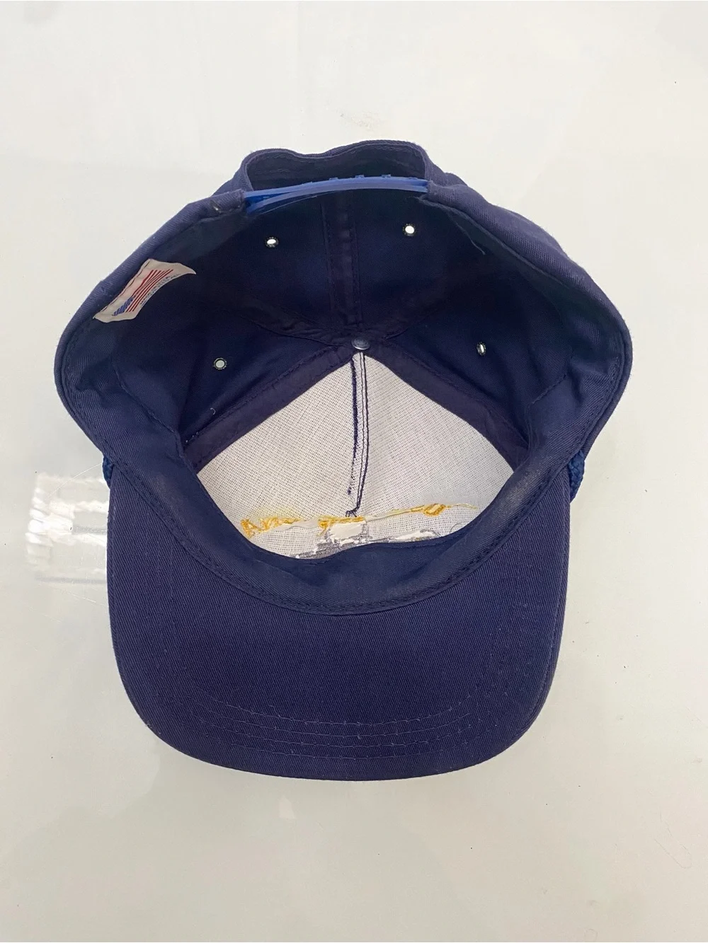 Vintage USS Arizona BB39 Pearl Harbor Hawaii Snapback Hat Made in USA Blue Cap